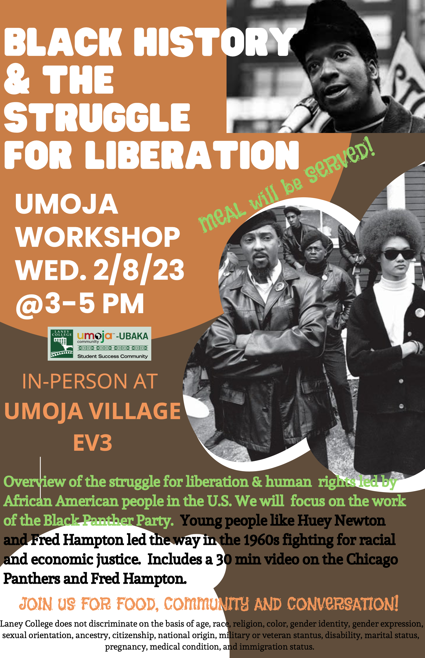 Black History & The Struggle for Liberation Umoja Event Laney